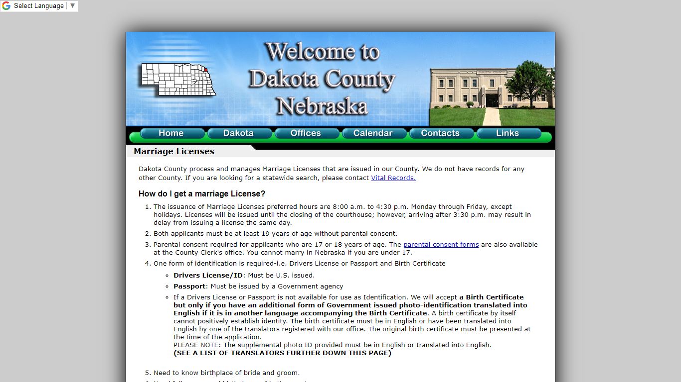 Dakota County | Marriage Licenses